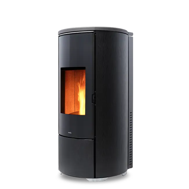 Nobis A8 V Round Glass Carbon, Pelletofen