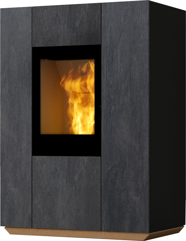 Nobis 10 V Unica Night kombi Ofen holz pellet