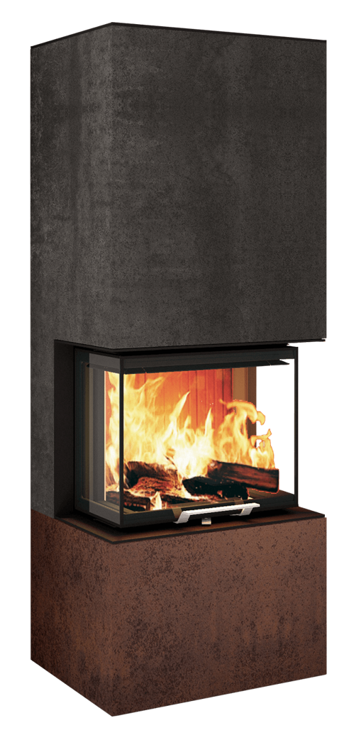 Neocube P10 FLR - Keramik Nero Zimbabwe U.Iron Corten