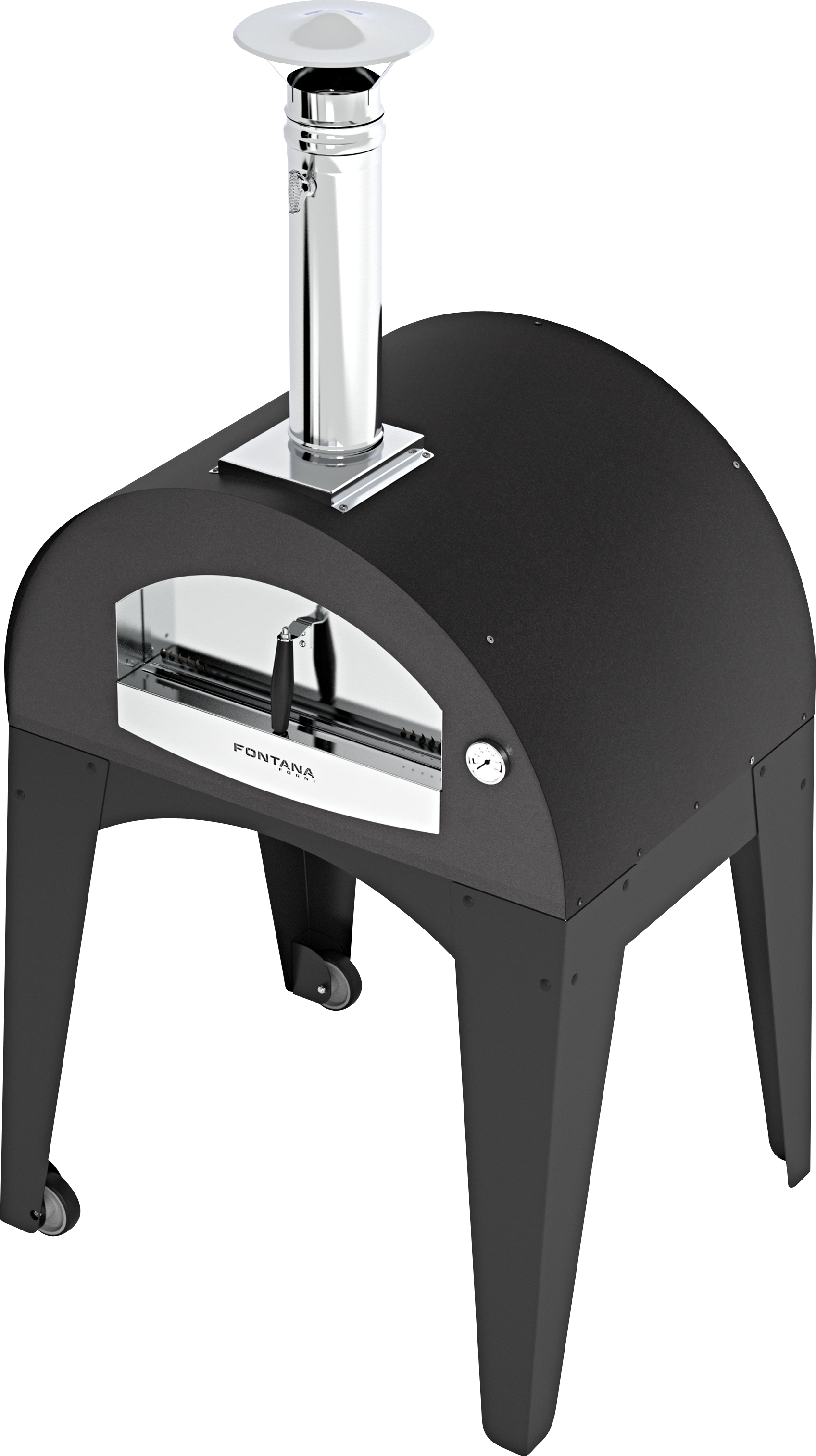 Capri Pizza- und Brotbackofen 70/50 cm – Anthrazit - Ausstellungsmodell