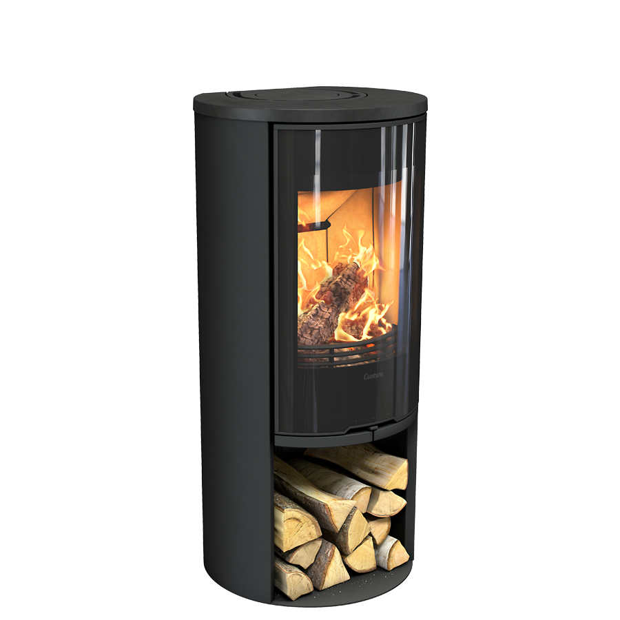 Contura 510G:1 Style Glasfront Abdeckung aus Aluminium