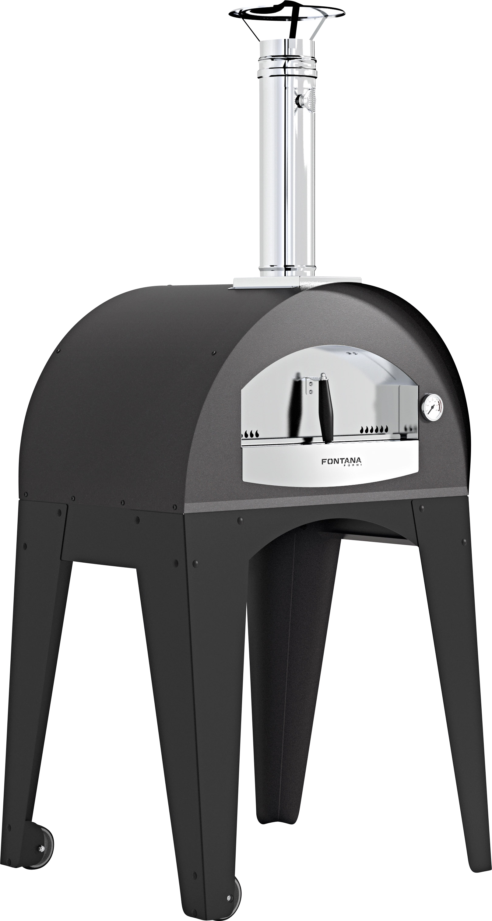 Ischia Pizza- und Brotbackofen 60/40 cm – Anthrazit - Ausstellungsmodell