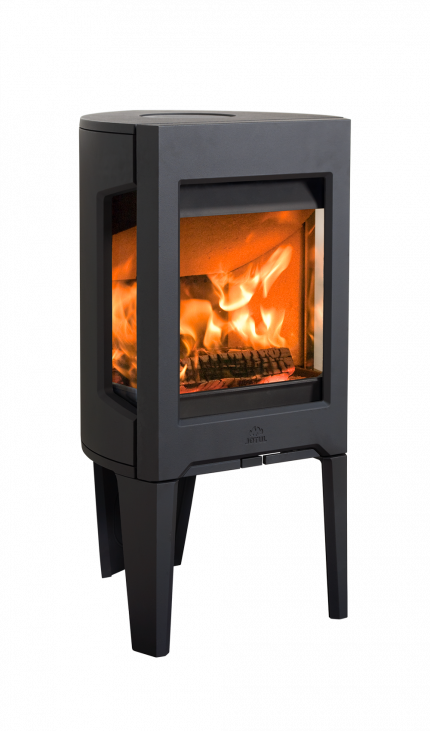 Jotul F 163 Schwarz lackiert mit Seitenfenstern