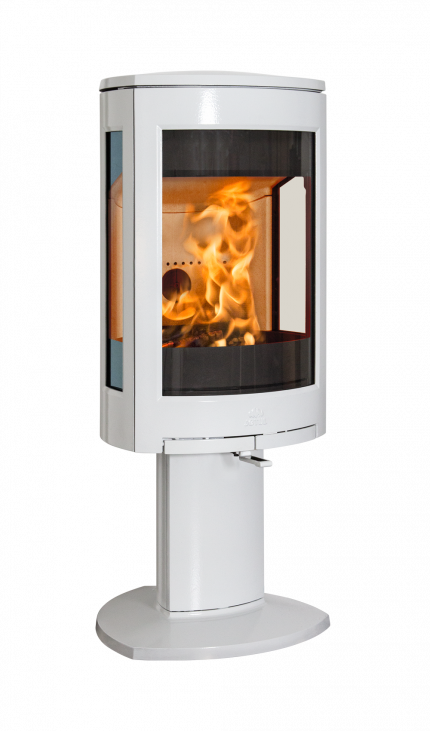 Jotul F 373 Advance Weiss emailliert mit Seitenfenstern