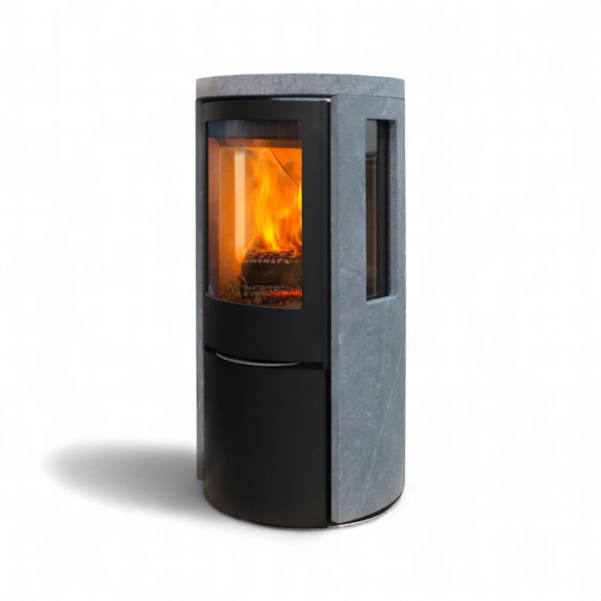Jydepejsen Cozy Classic Speckstein Schwarz, Schwedenofen