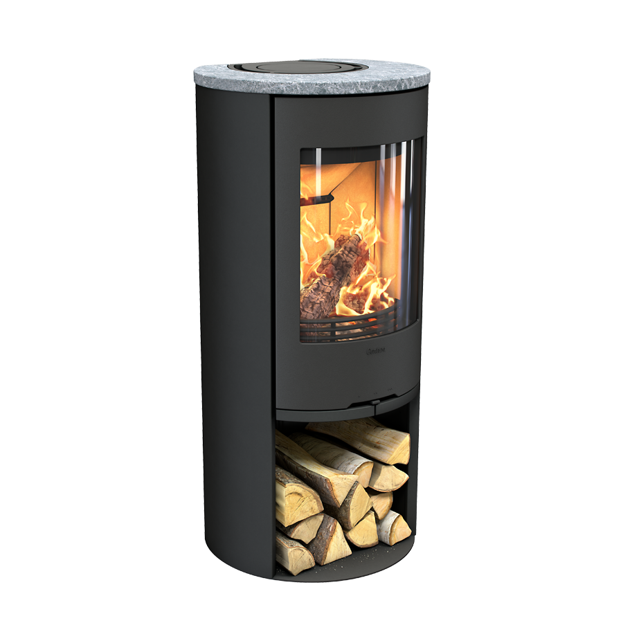 Contura 510 Style, Schwedenofen, Gusseisenfront, Speckstein, Schwarz
