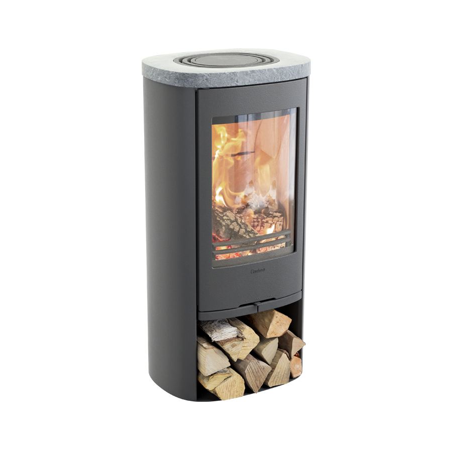 Contura 810 Style, Schwedenofen, Speckstein Abdeckung, grau