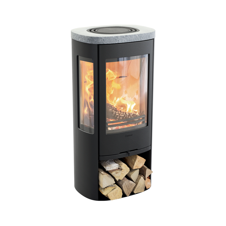 Contura 856 Style, Schwedenofen, Speckstein Abdeckung, schwarz