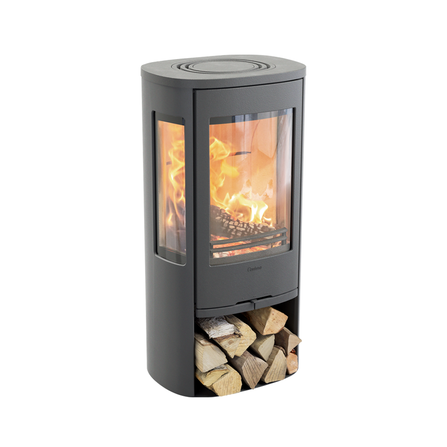 Contura 856 Style, Schwedenofen, Abdeckung aus Aluminium, grau