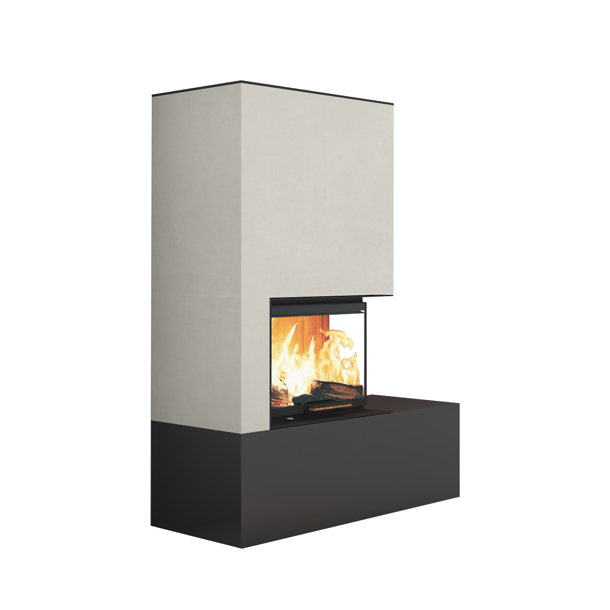 Neocube C12 - Keramik Oberteil Phedra, Unterteil Iron Grey, Bank rechts