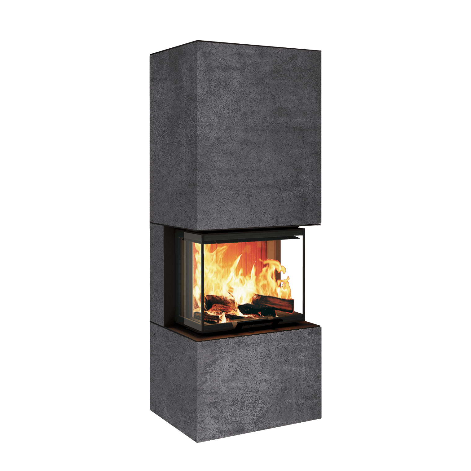 Neocube P10 FLR - Keramik Nero Zimbabwe U.Iron Corten