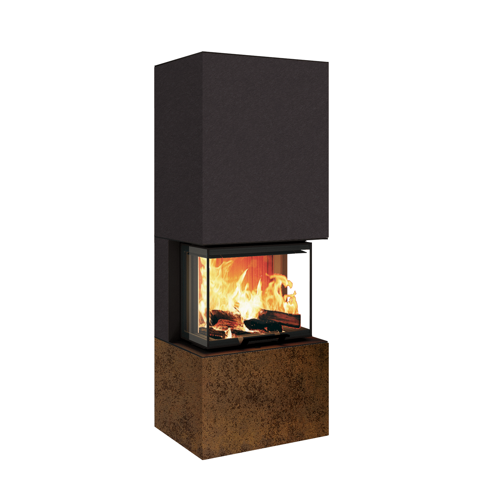 Neocube P10 FLR - Keramik Nero Zimbabwe U.Iron Corten