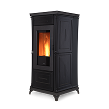 Nobis A9 V Classic Keramik schwarz, Pelletofen