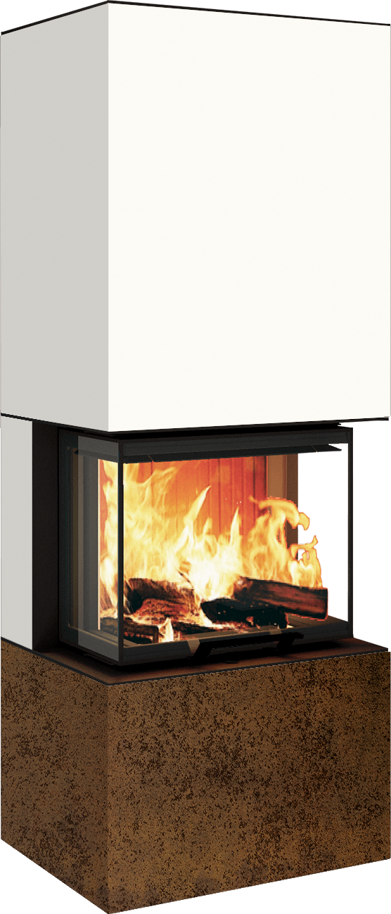 Neocube P10 FLR - Keramik Nero Zimbabwe U.Iron Corten