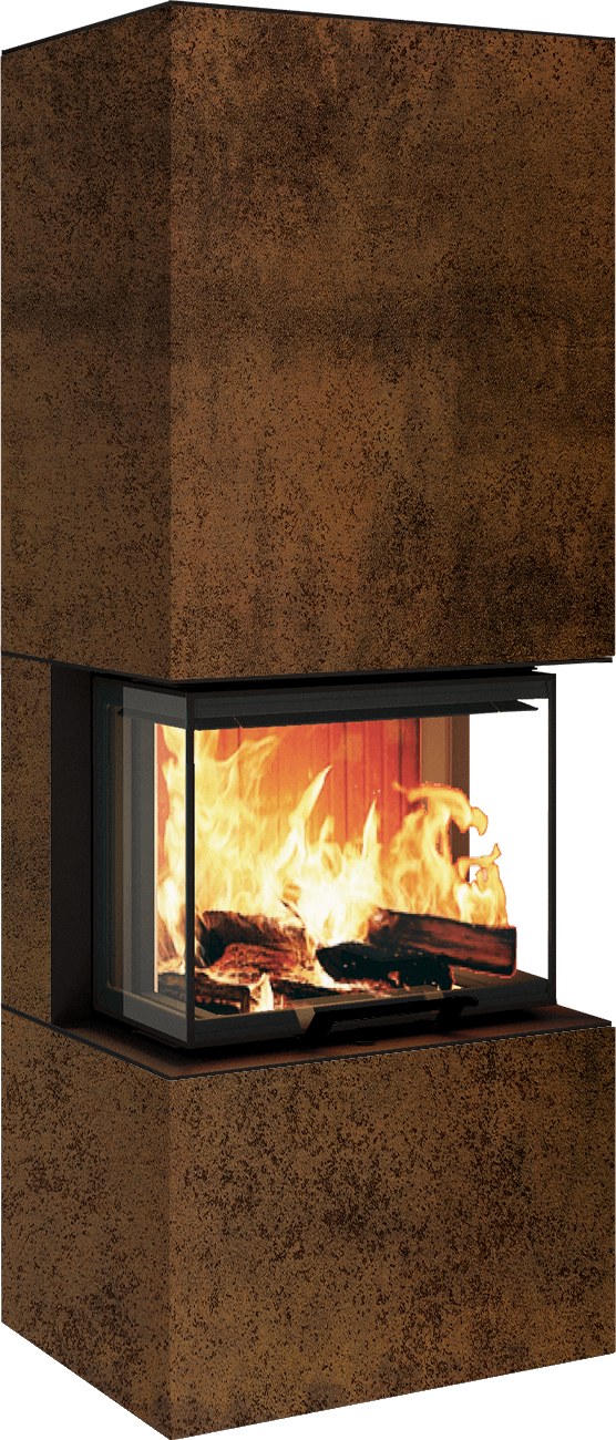 Neocube P10 FLR - Keramik Nero Zimbabwe U.Iron Corten