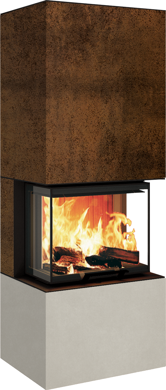 Neocube P10 FLR - Keramik Nero Zimbabwe U.Iron Corten