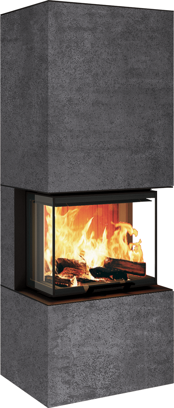Neocube P10 FLR - Keramik Nero Zimbabwe U.Iron Corten