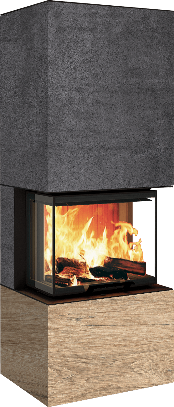 Neocube P10 FLR - Keramik Nero Zimbabwe U.Iron Corten