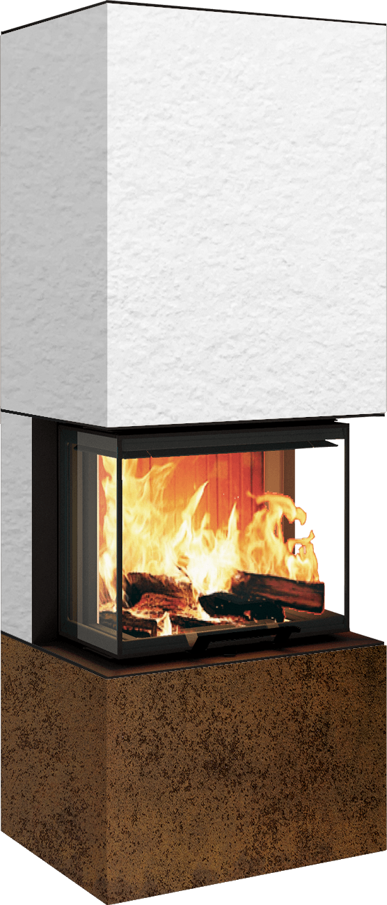 Neocube P10 FLR - Keramik Nero Zimbabwe U.Iron Corten