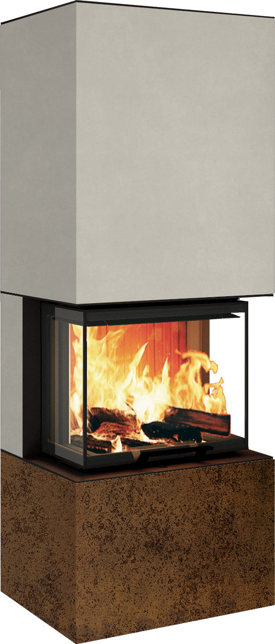 Neocube P10 FLR - Keramik Nero Zimbabwe U.Iron Corten