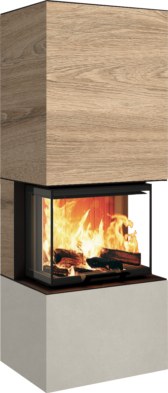 Neocube P10 FLR - Keramik Nero Zimbabwe U.Iron Corten