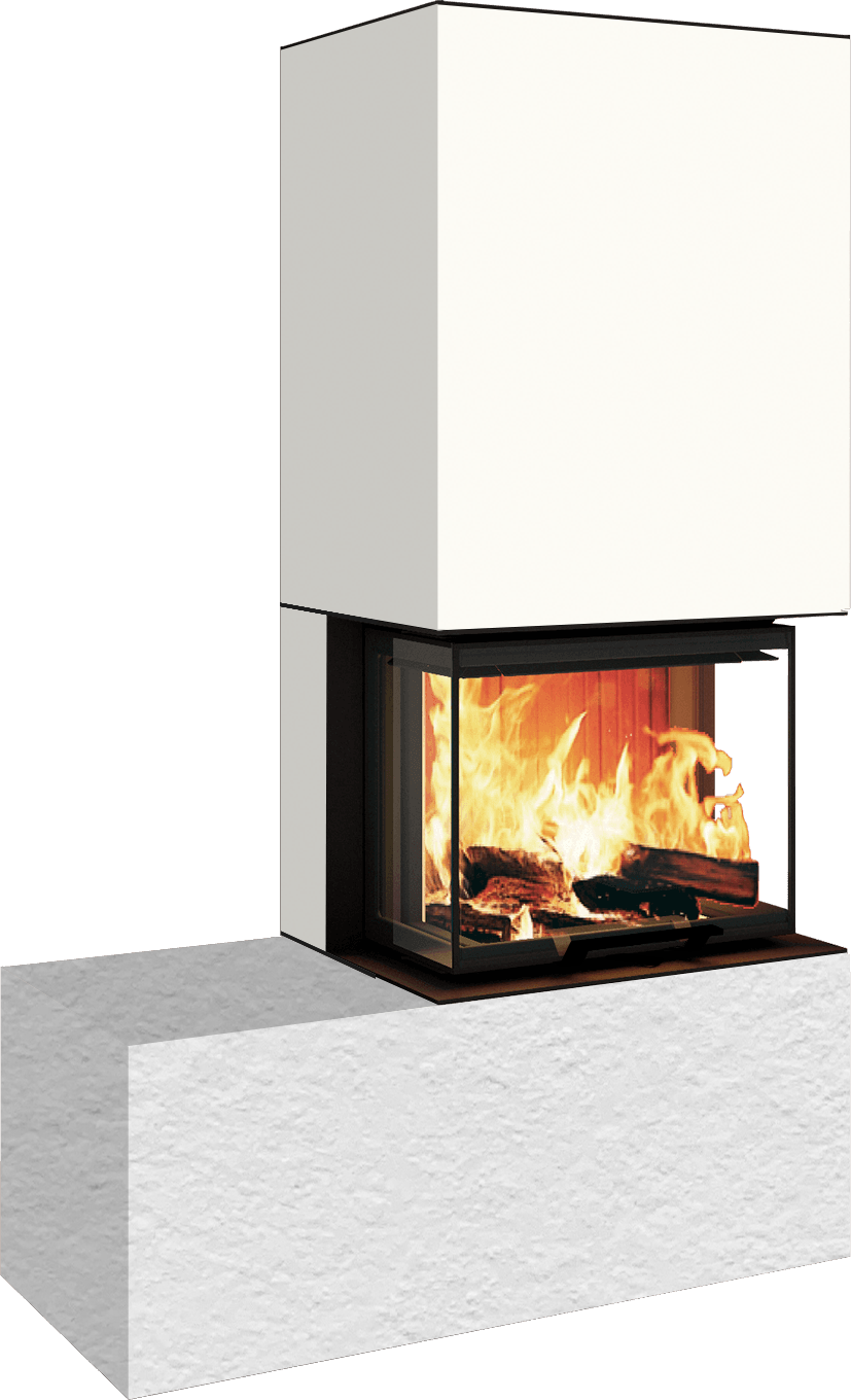 Neocube P13 FLR - Keramik Oberteil Phedra, Unterteil Nero Zimbabwe, Bank links