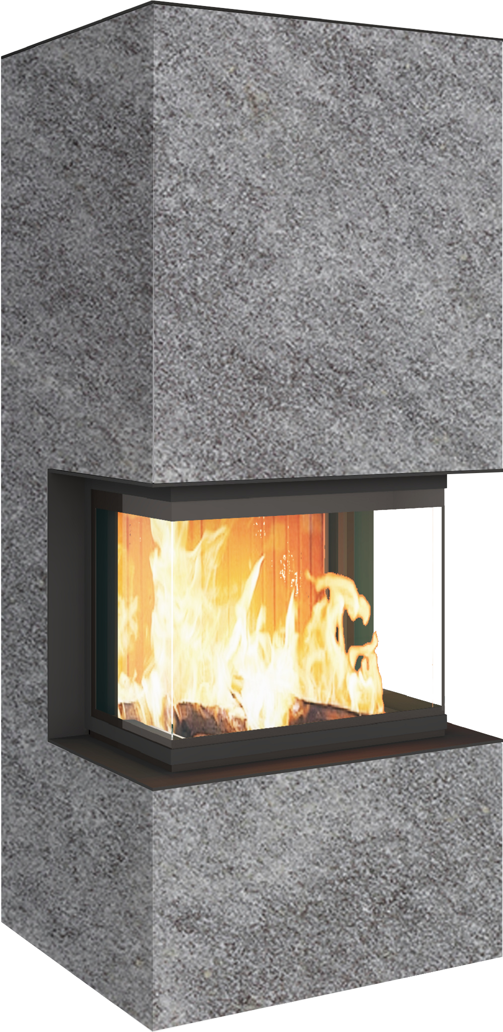 Neocube P30 FLR - Naturstein Oberteil und Unterteil Grigio Chiasso