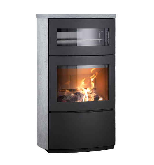 Heta Scan-Line 1000B schwarz Backofen, Speckstein