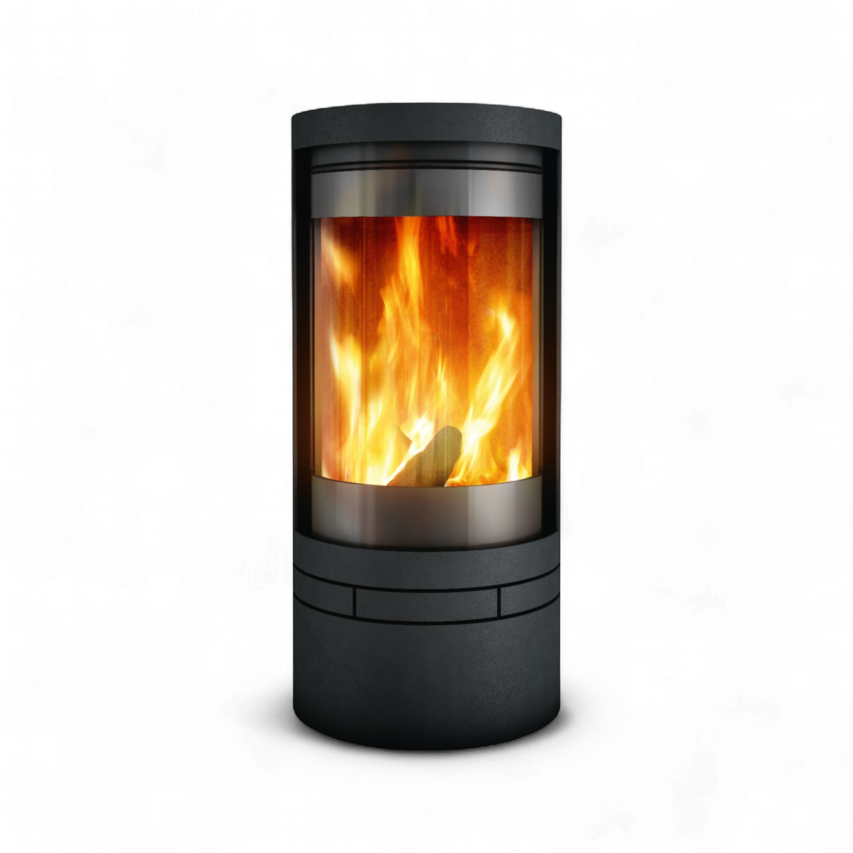 Skantherm Elements 400 Rund Stahl schwarz, Schwedenofen