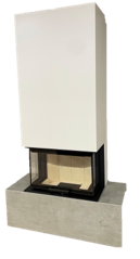 Neocube P21, Panoramaofen mit Ofenbank