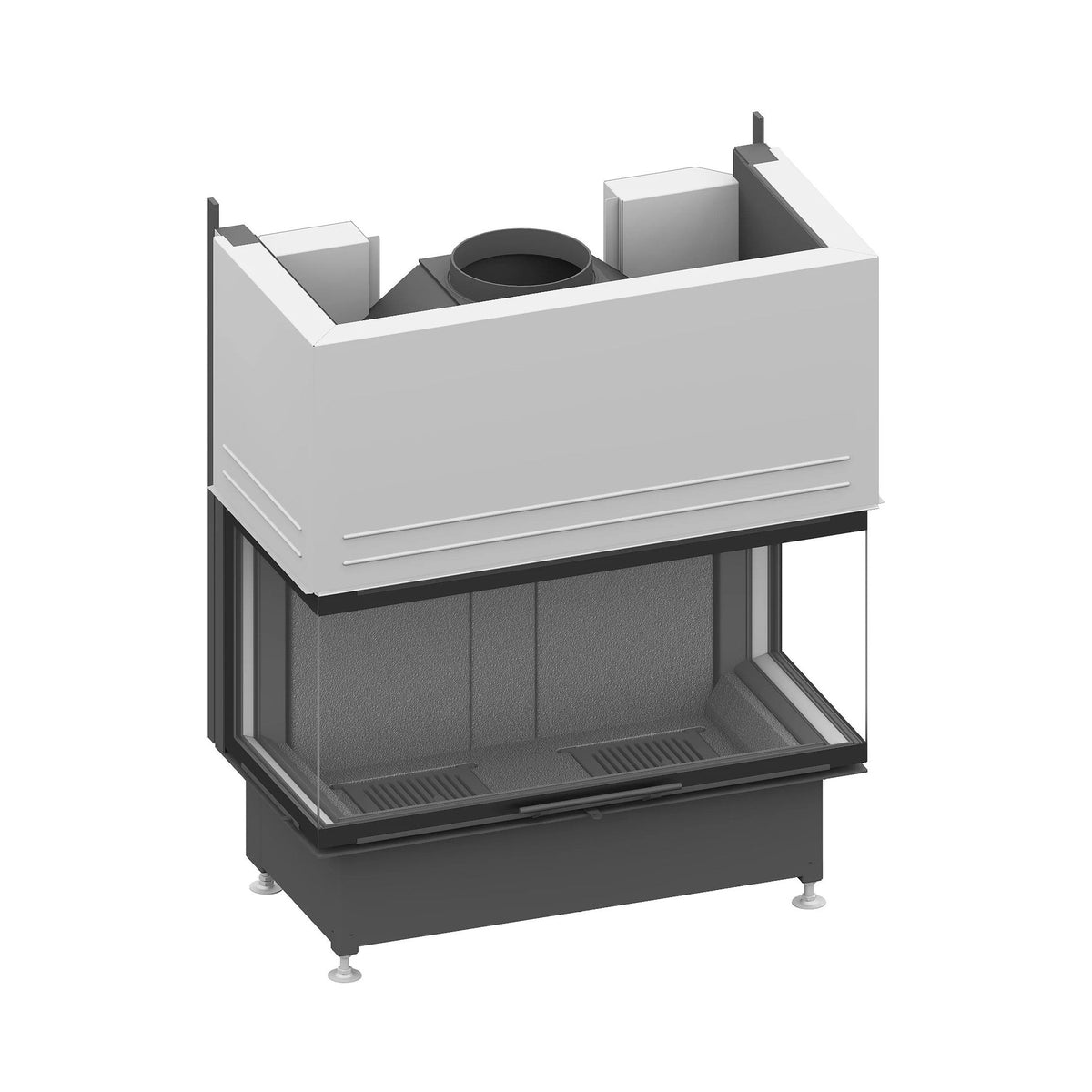 Camina Schmid Kamineinsatz Ekko U 100(45)/51, Cheminée-Einsatz, Ansicht 1