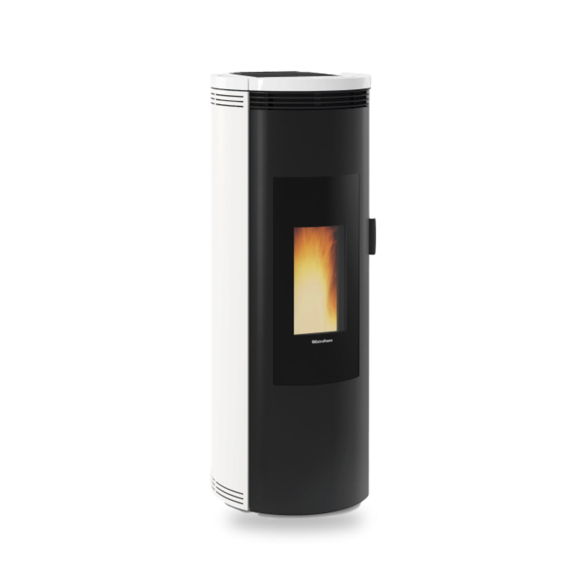Extraflame Amika Pelletofen in Stahl Weiss