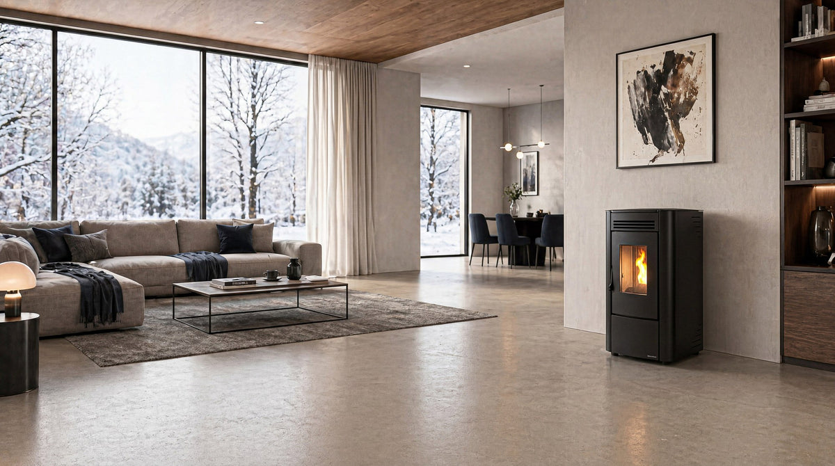 Extraflame Ketty 5.0 Pelletofen im Wohnraum