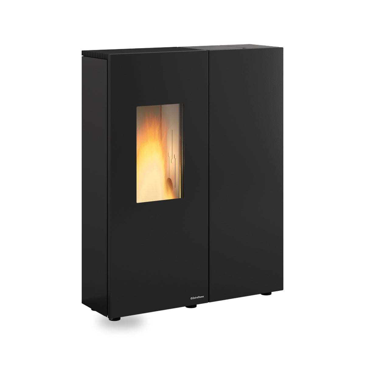 Extraflame Sharon Plus Pelletofen in Stahl Schwarz