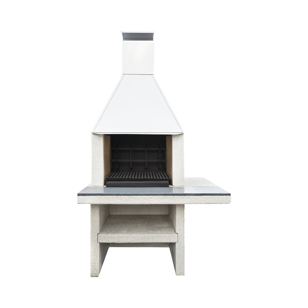fyrform Flammo 2 weiss Hut Edelstahl, Gartencheminée, Bild