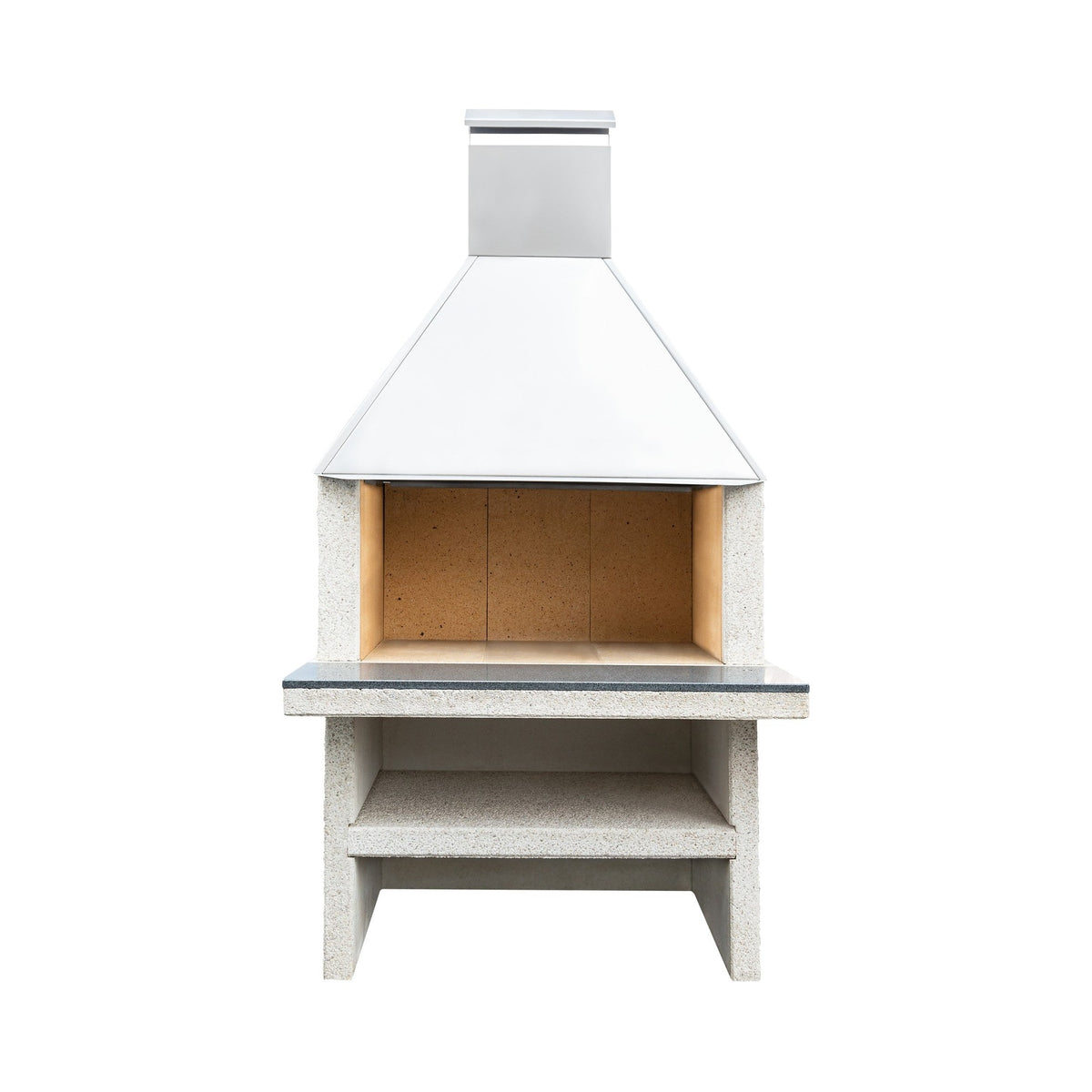 fyrform Flammo MAXI weiss Hut Edelstahl, Gartencheminée, Bild