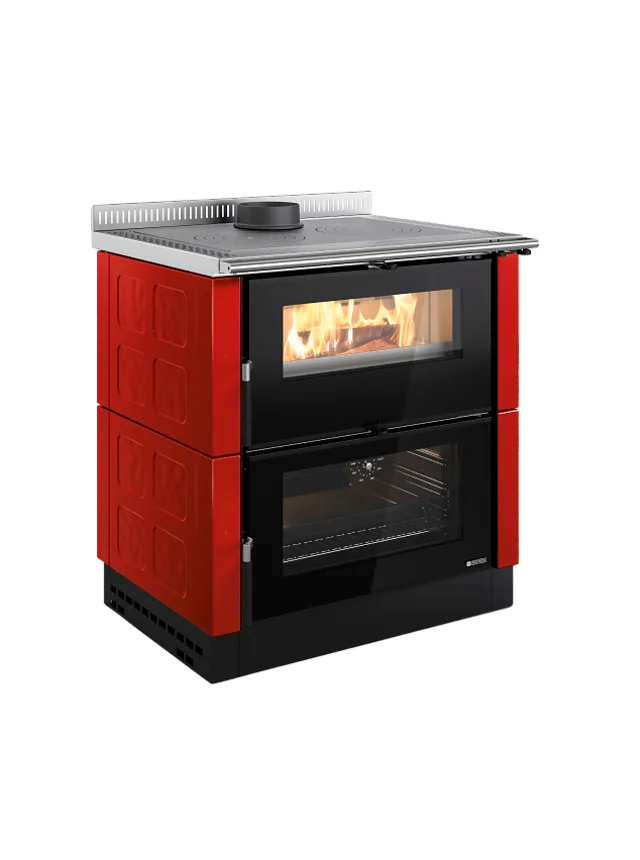 Nordica Verona XXL Holzherd/Backofen Bordeaux