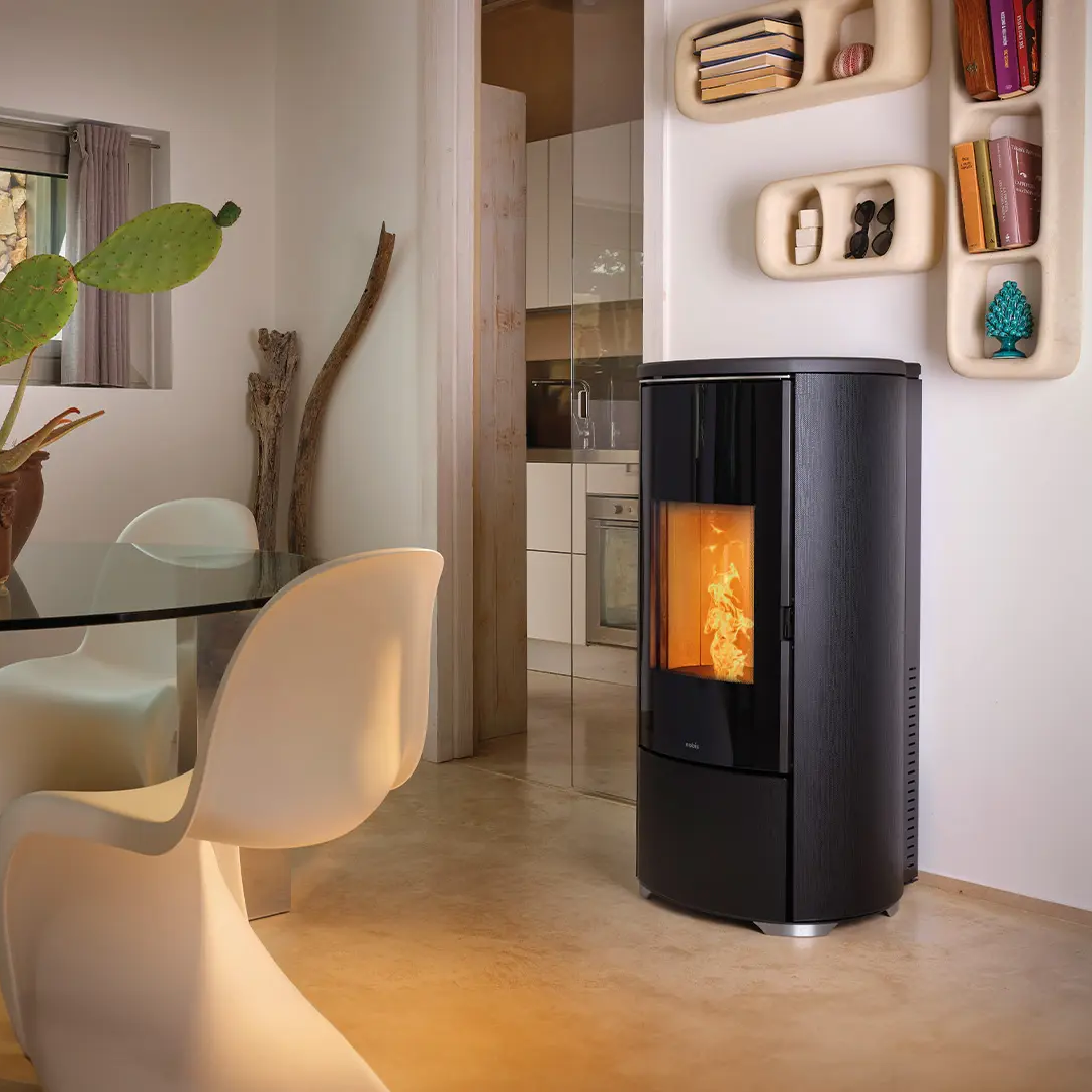 Nobis H12 Shape Glass Wenge, Pelletofen
