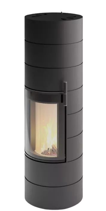Cera Rondotherm Titan Stahl Schwarz inkl. Speichersteine