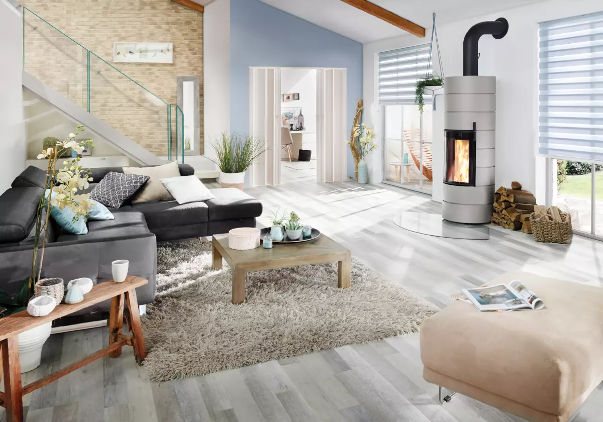 Cera Rondotherm Titan Stahl Schwarz inkl. Speichersteine