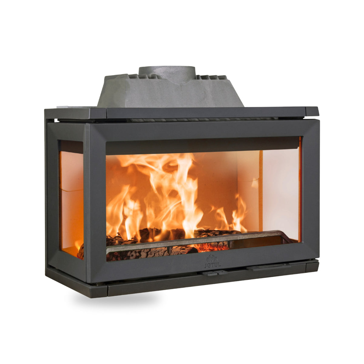 Jotul I 620, Kamineinsatz, Glas vorne, rechts und links