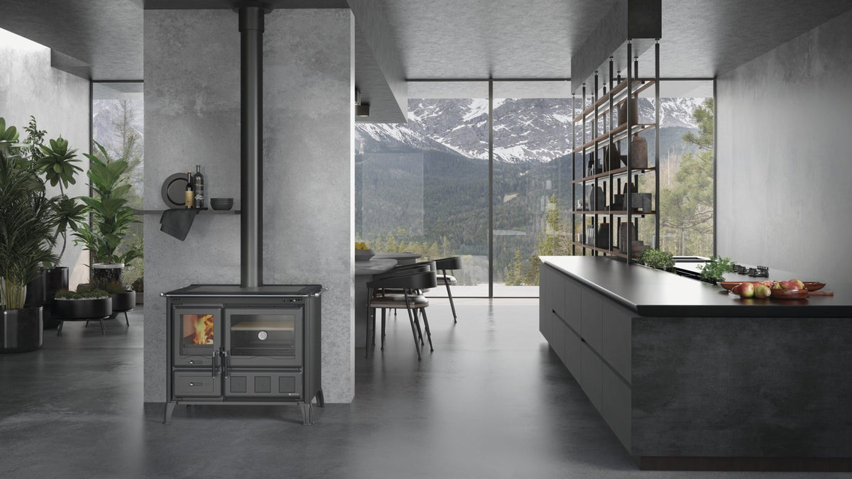 La Nordica Gardenia XXL Holzherd im Wohnraum, Bild 2