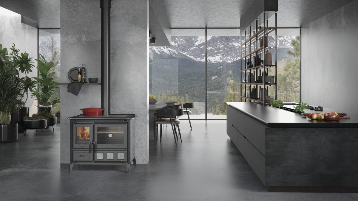 La Nordica Gardenia XXL Holzherd im Wohnraum