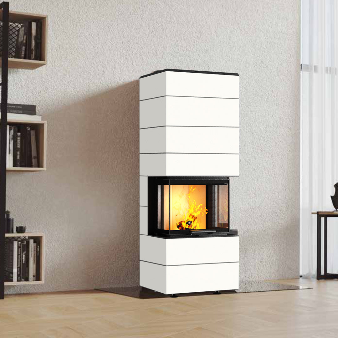 neocube Kaminofen P10 black & white