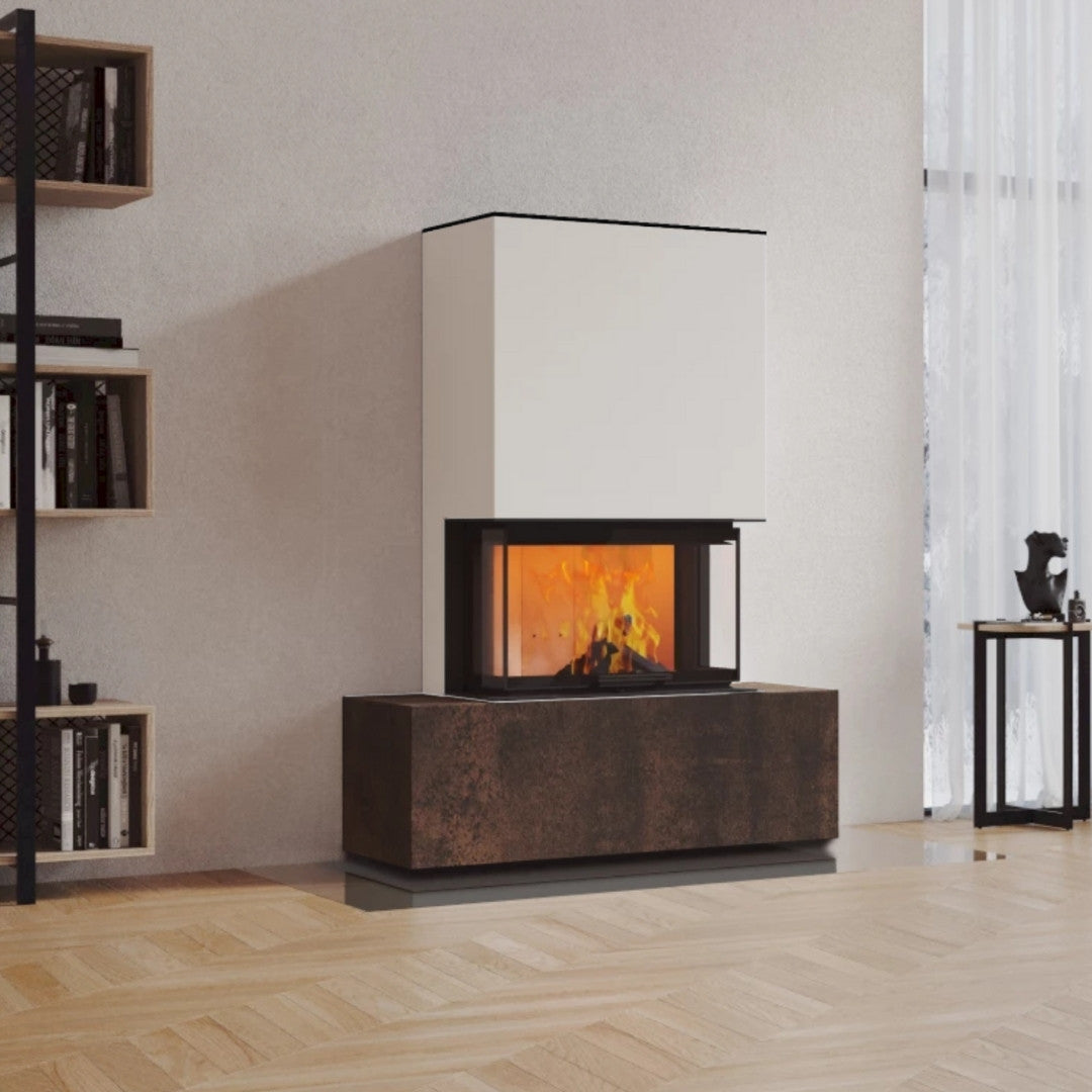 Neocube P21 FLR - Keramik Oberteil Beton, Unterteil La Boheme, Feel Free, Bank mittig