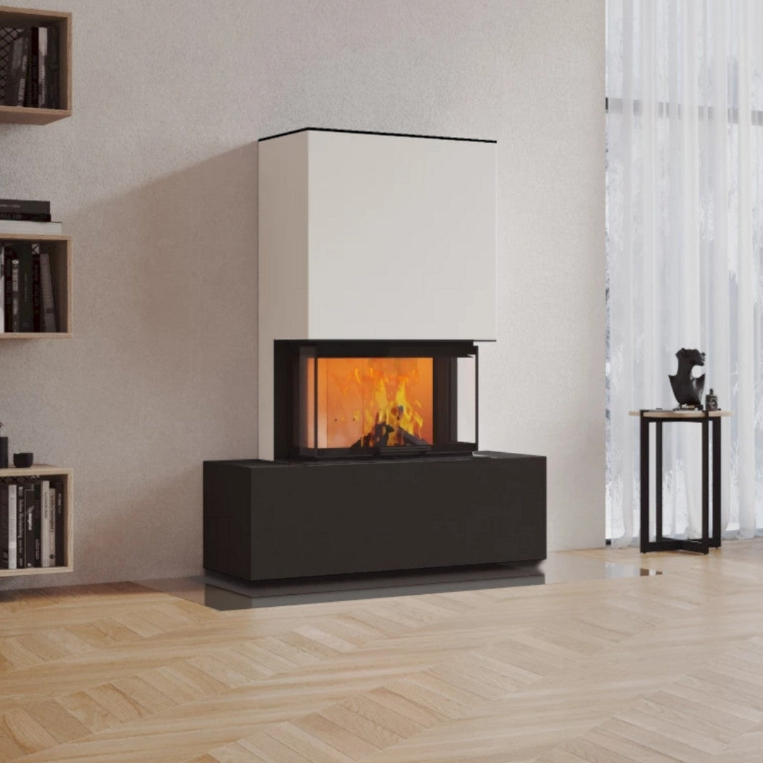 Neocube P21 FLR - Keramik Oberteil Beton, Unterteil La Boheme, Feel Free, Bank mittig