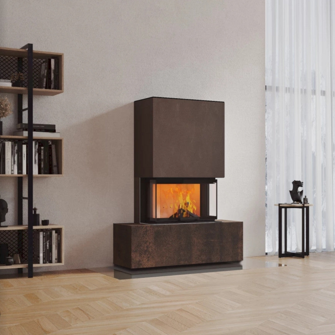 Neocube P21 FLR - Keramik Oberteil Beton, Unterteil La Boheme, Feel Free, Bank mittig