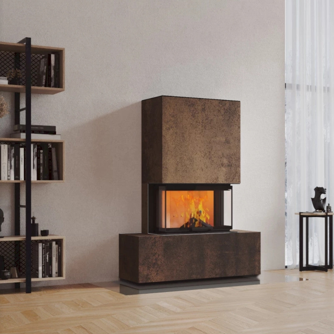 Neocube P21 FLR - Keramik Oberteil Beton, Unterteil La Boheme, Feel Free, Bank mittig