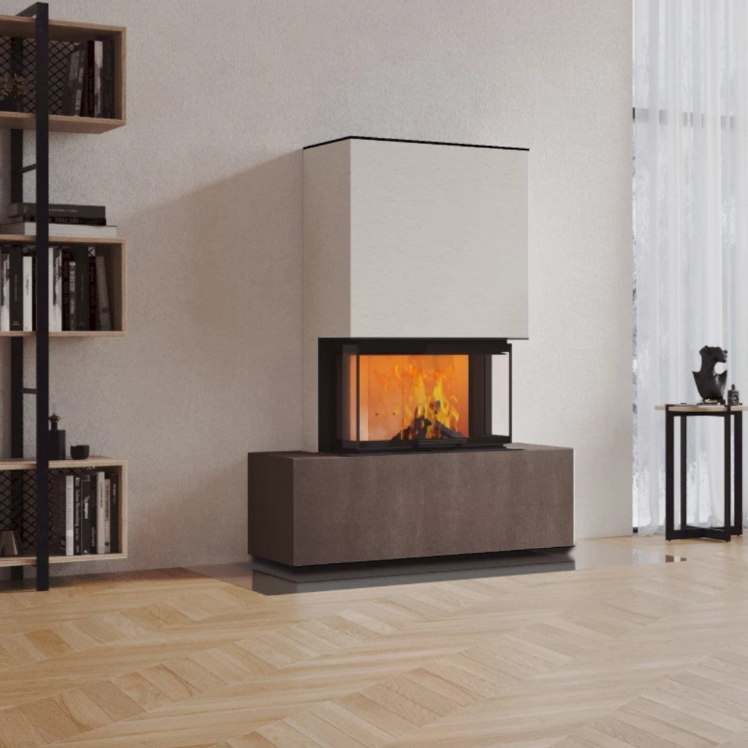 Neocube P21 FLR - Keramik Oberteil Beton, Unterteil La Boheme, Feel Free, Bank mittig