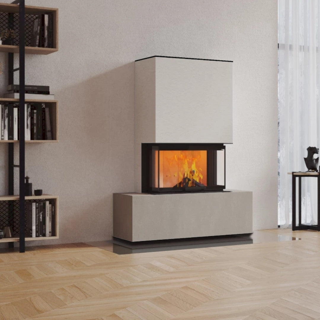Neocube P21 FLR - Keramik Oberteil Beton, Unterteil La Boheme, Feel Free, Bank mittig
